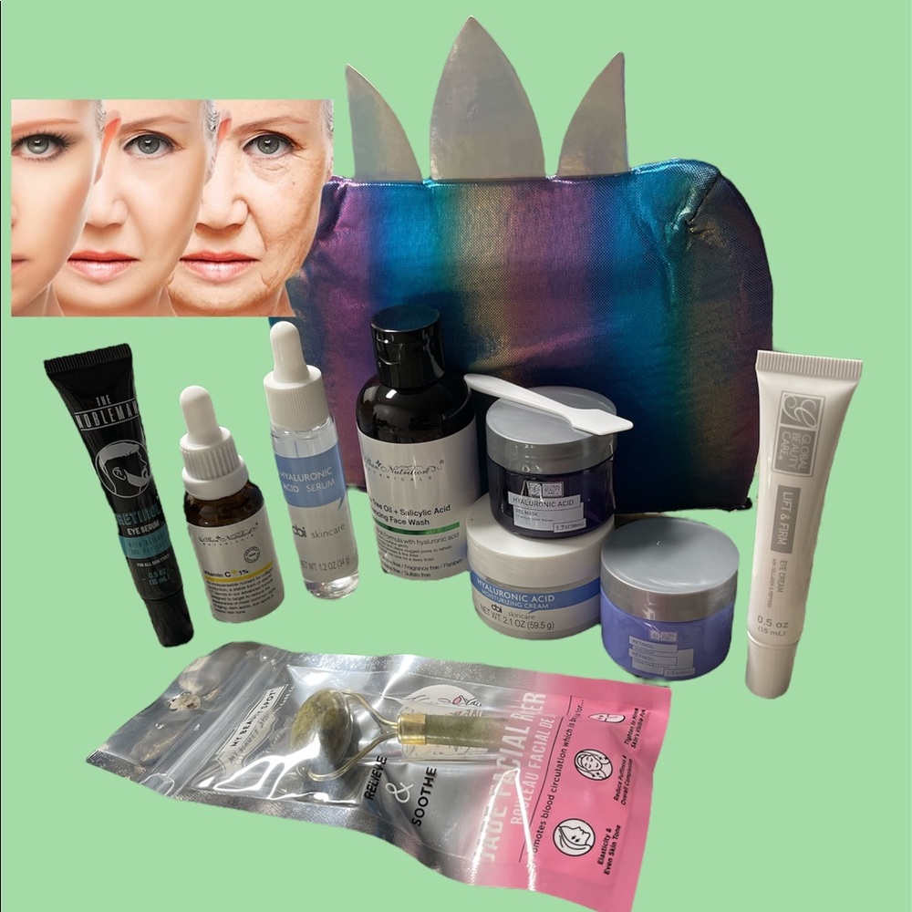 pack 10 face care eyes hyaluronic acid  vitamin C Retinol serum salicylic Acid